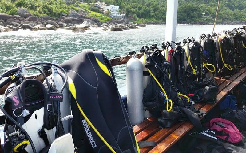 equipamentos de mergulho